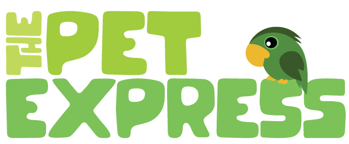 The Pet Express Logo showing a parrot above the roof